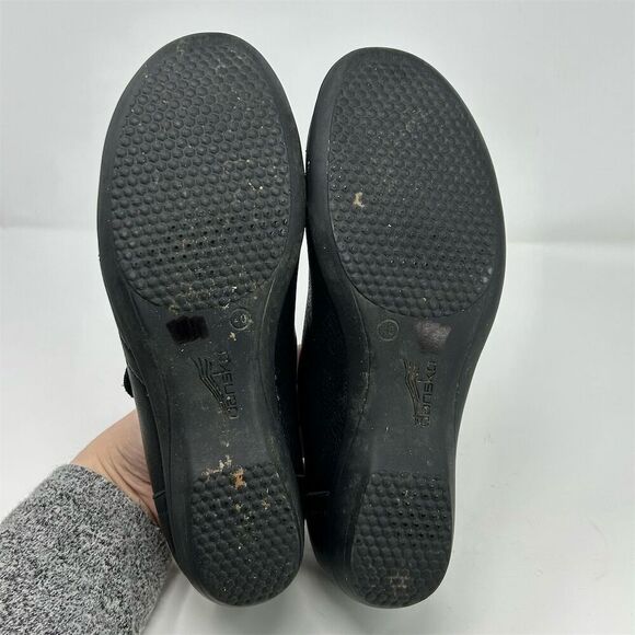 Dansko Franny Women's Black Leather Loafers Size 40 (US 9.5-10) Casual Shoes - Picture 8 of 10